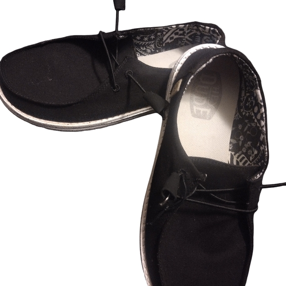 Hey Dude Shoes - Hey Dude Black and White Casual Shoes